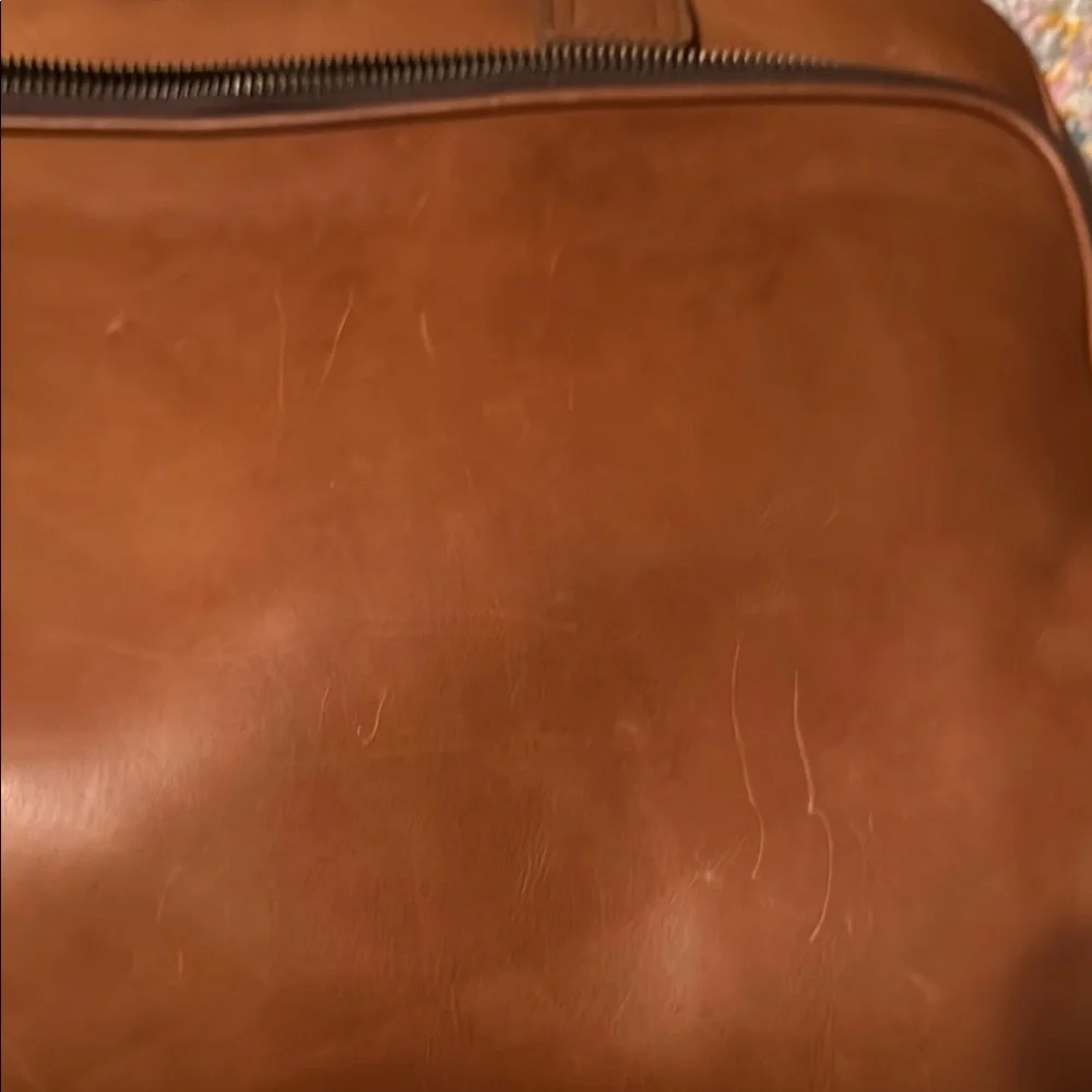 Johnston & Murphy Brown Leather Briefcase